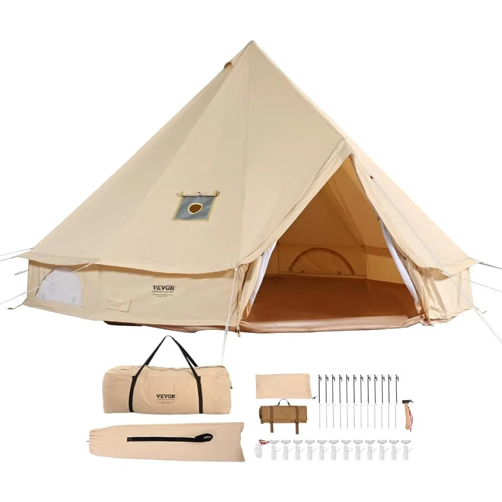 Canvas Tent for Camping with Stove Jack