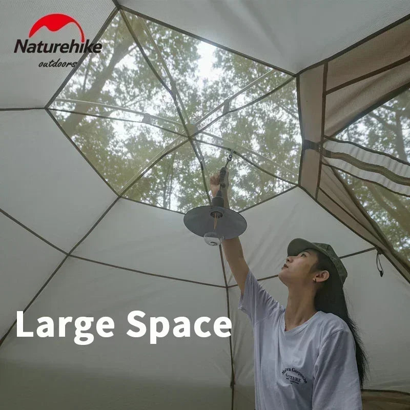 Hexagon Camping Outdoor 4 PersonDome House Prefabricated Waterproof 5.5㎡