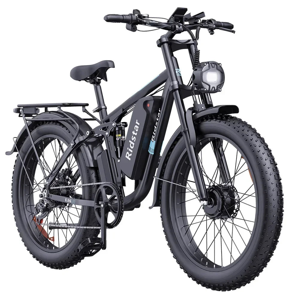 E26 Pro Ebike 2000W Dual Motor 48V 23Ah 26*4.0 Inch Fat Tire