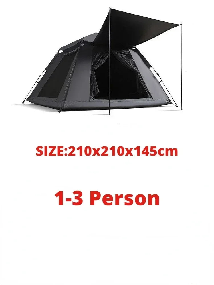 Waterproof Camping Tent for 4-5 People Self-laying Canopy