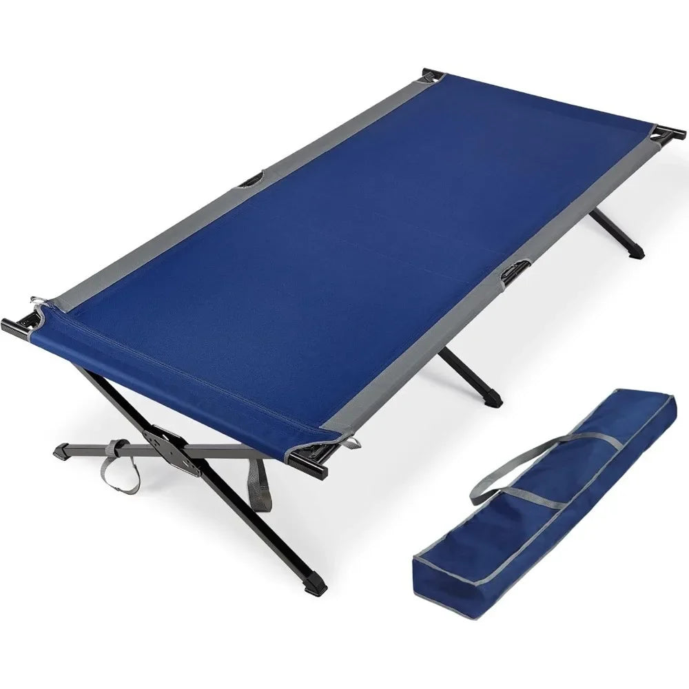 Extra Wide Folding Bed Camp Cot, 84.3" L x 41.9" W bed