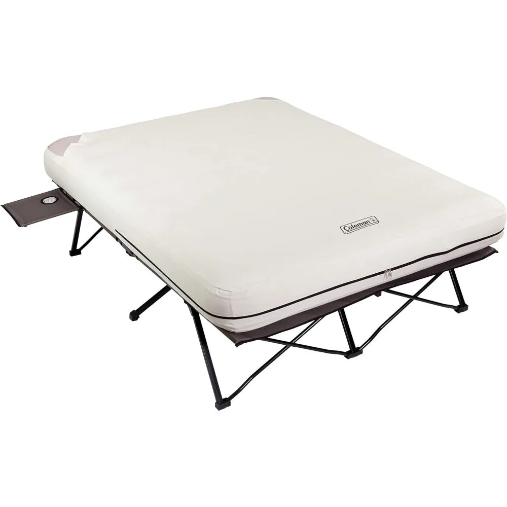 Camping Cot, Air Mattress, & Pump Combo