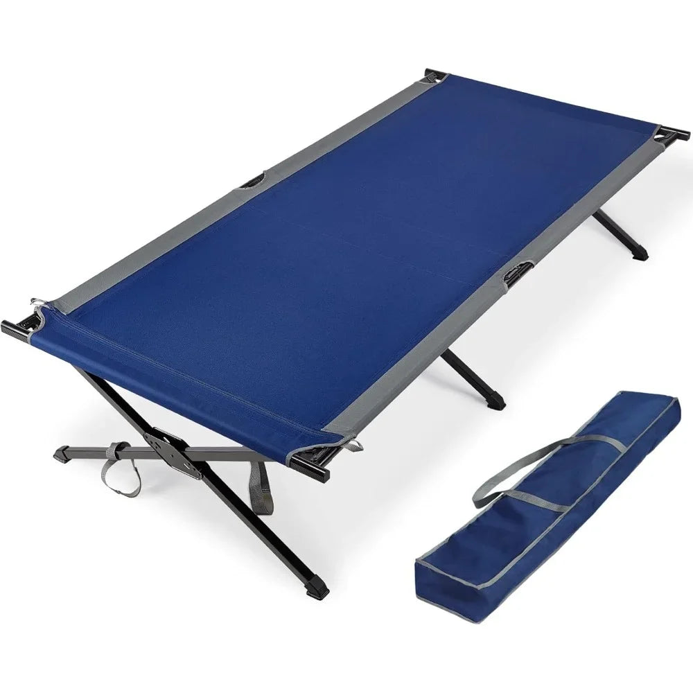 Extra Wide Folding Bed Camp Cot, 84.3" L x 41.9" W bed