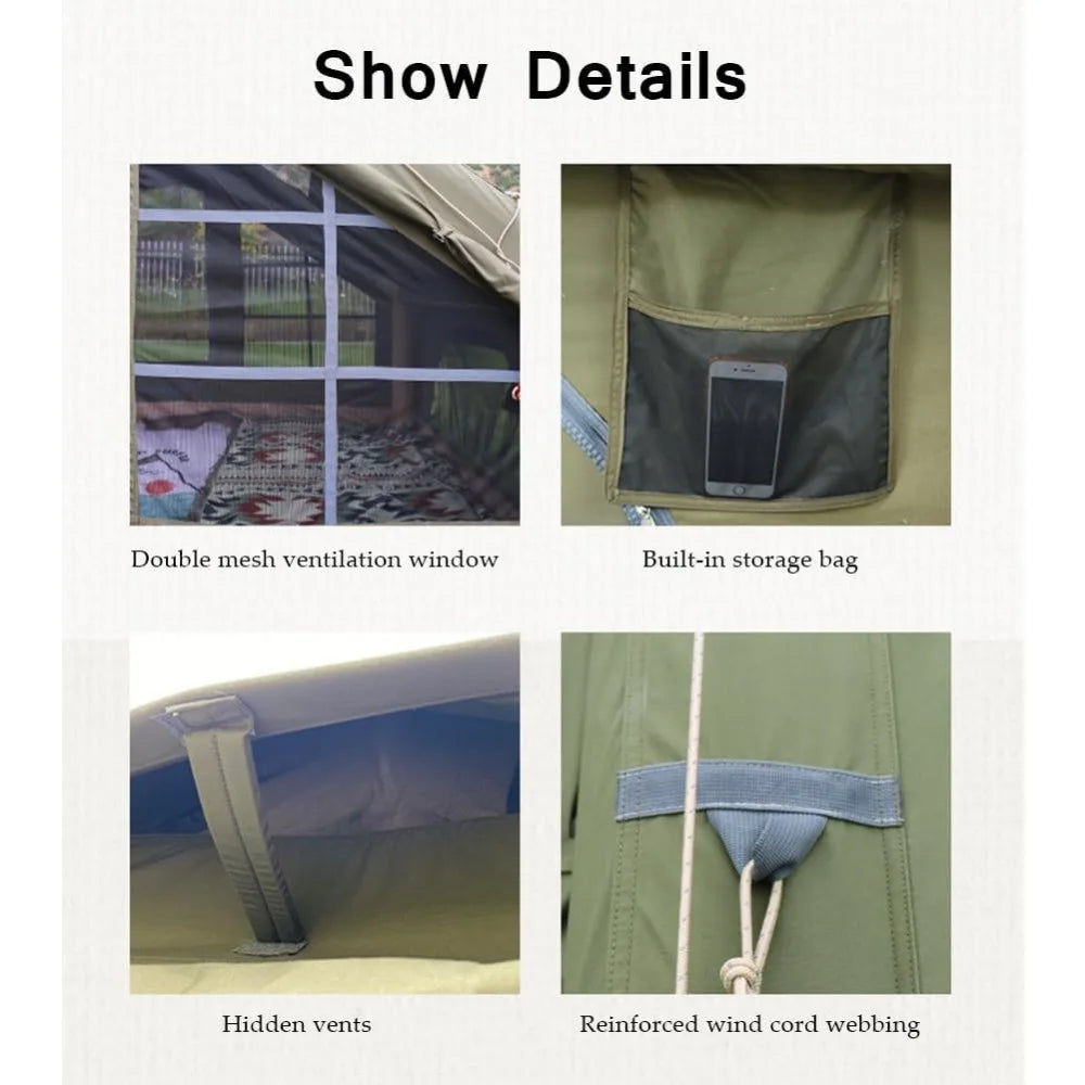 Inflatable Tent ,with Pump, with Stove Jack Hole, Easy Setup