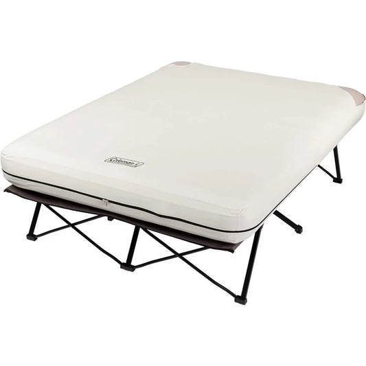 Camping Cot, Air Mattress, & Pump Combo