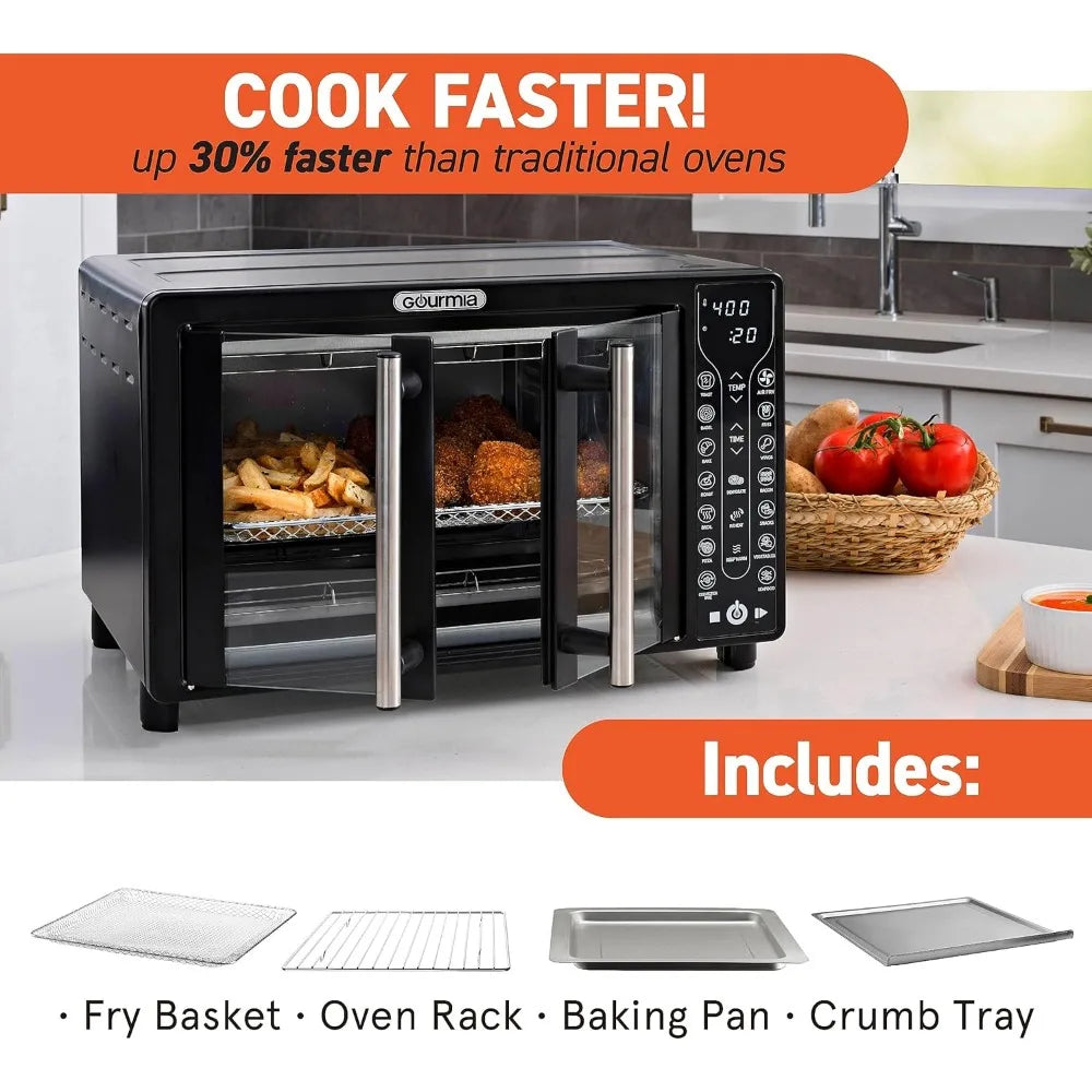 Toaster Oven Air Fryer Combo  1700W french door digital air fryer oven