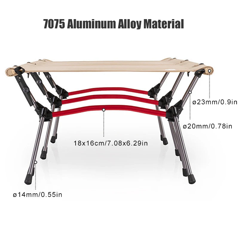 Camping Cot with Leg Extenders